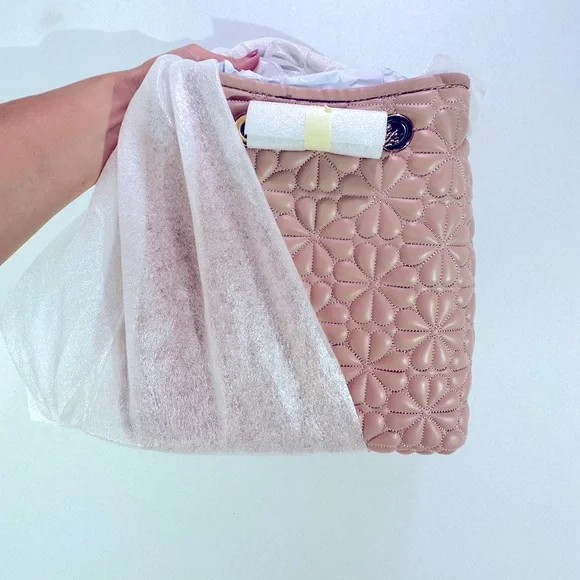 kate spade | Bags | Nwt Kate Spade Flapper Pink Quilted  display picture 3